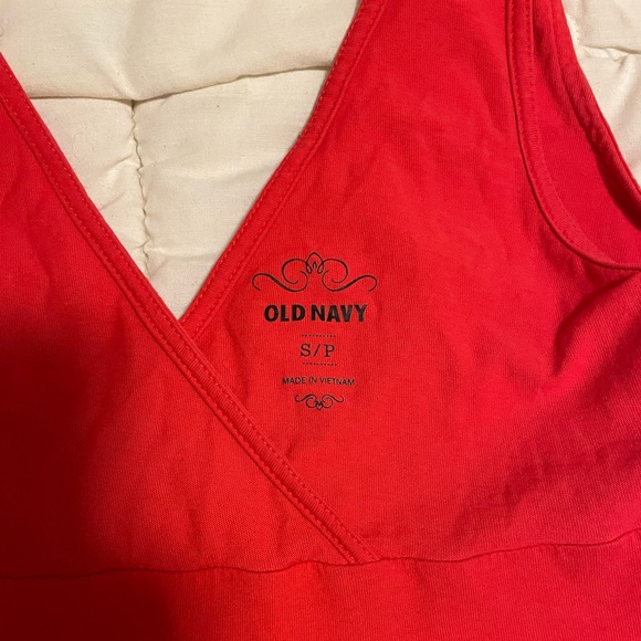 Cotton red Old Navy dress. Size small. Easy to layer. Nice neckline. - Picture 2 of 2